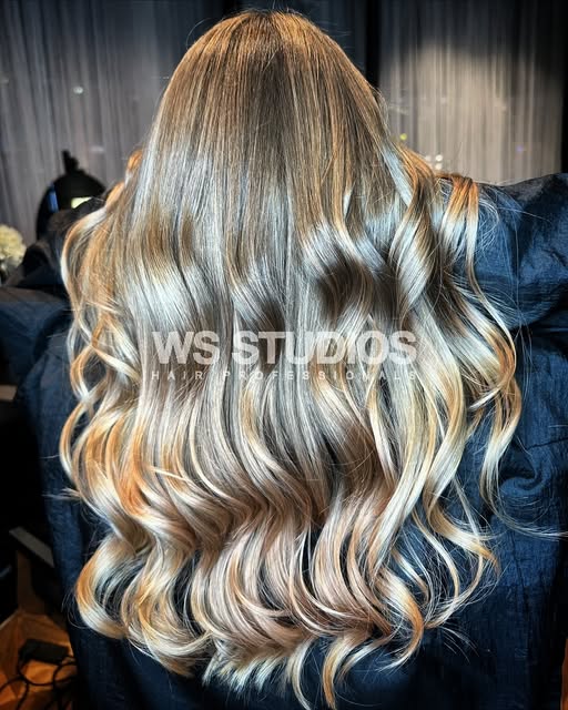 Champagne balayage result shared by WS Studios