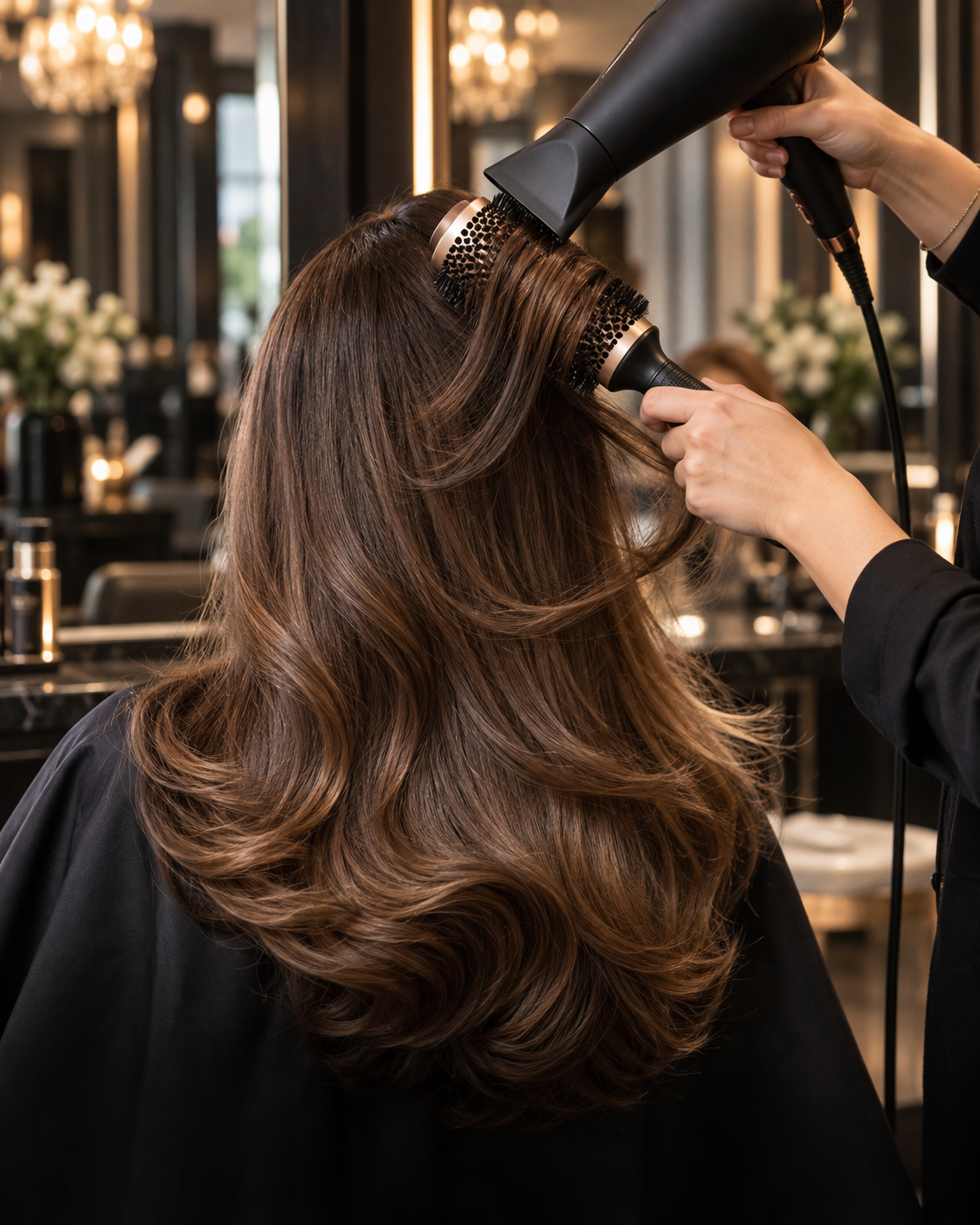 Blow-dry styling at WS Studios