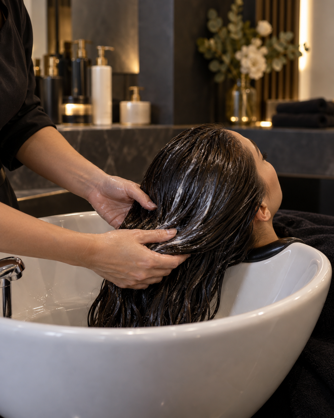Hair treatment at WS Studios